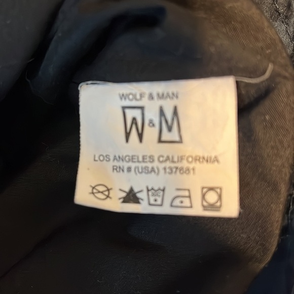 Wolf & Man blue/light blue jacket w/zipper & snap pockets. Excellent condition - Picture 8 of 9